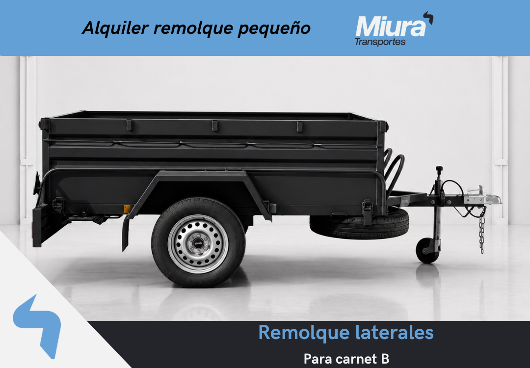 Remolque pequeño 2 metros largo / CARNET B